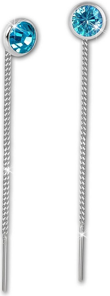 SilberDream Ohrhänger für Damen Silber türkis Zirkonia Produktbild 