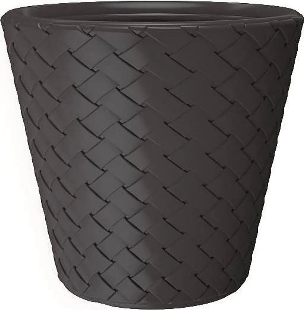 Grand Cache-pot Rond MATUBA 60 cm Anthracite pour Jardin et Terrasse