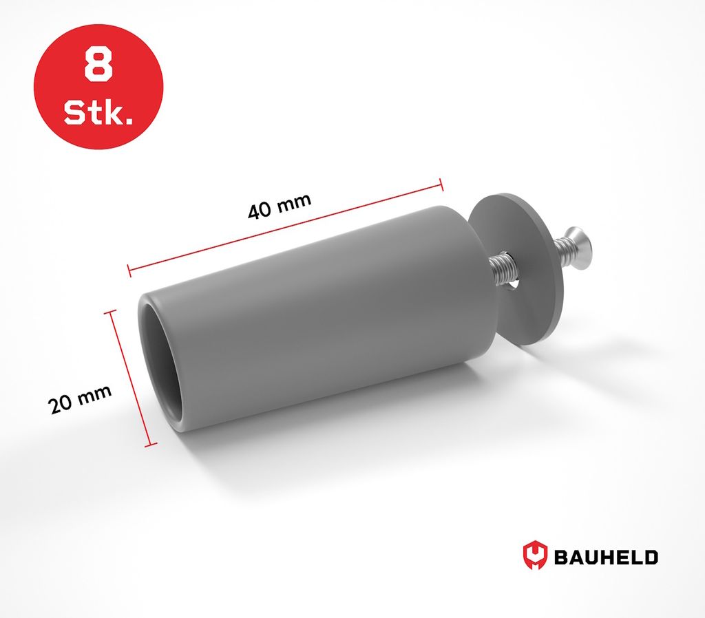 BAUHELD® Rolladenstopper 40mm [ Germany] 8 Stück für Produktbild 