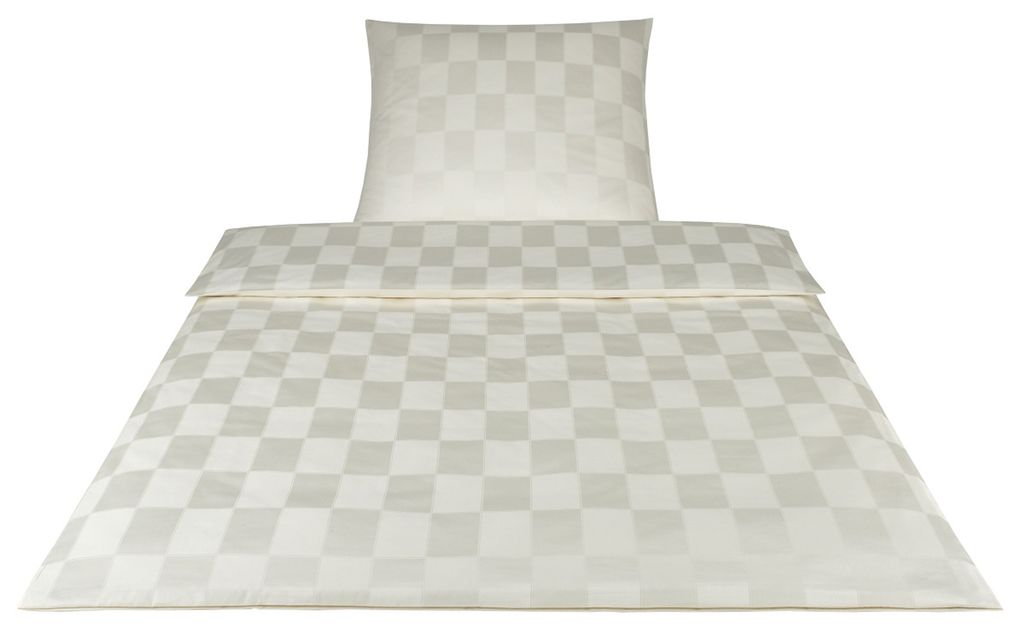 Elegante Bettwäsche 2244 Courage I Größe 40x80 155x200 cm I Farbe 7 Creme I Reine Baumwolle