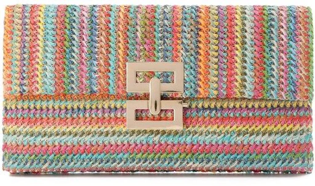 Pochette de soirée en paille marron pour mariages et cocktails d'été