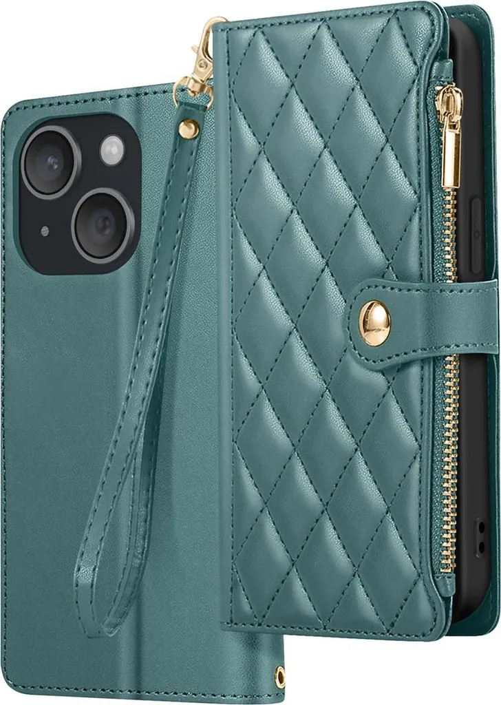 Custodia Avizar iPhone 15 Verde Scuro: Eleganza quotidiana e praticità