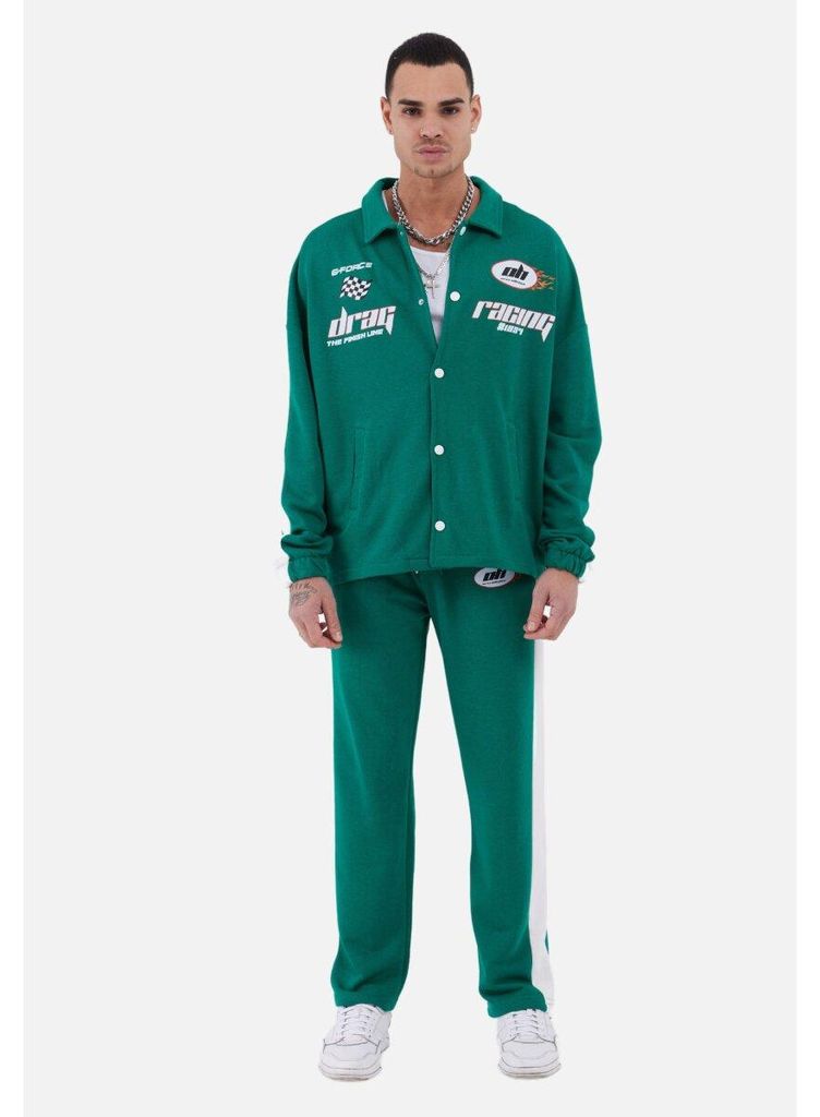 Trainingsanzug Set Drag Racing Freizeit Unisex Oversize M Grün
