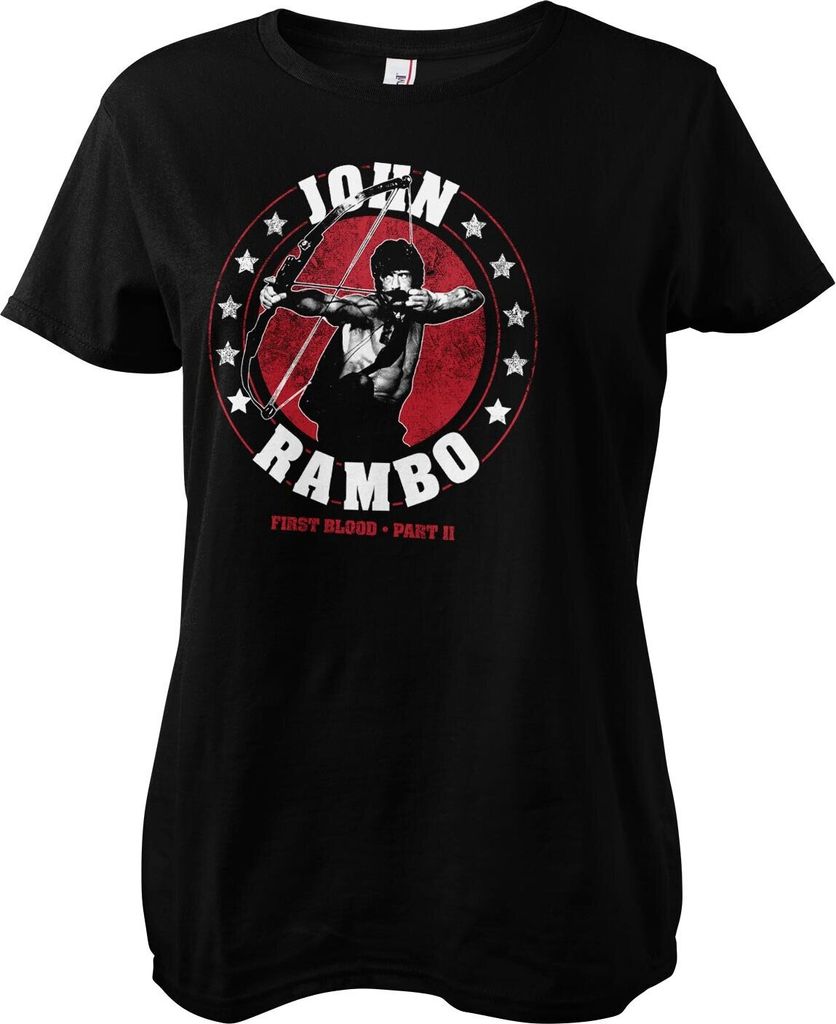 John Rambo BOW Girly Tee - Small - Black