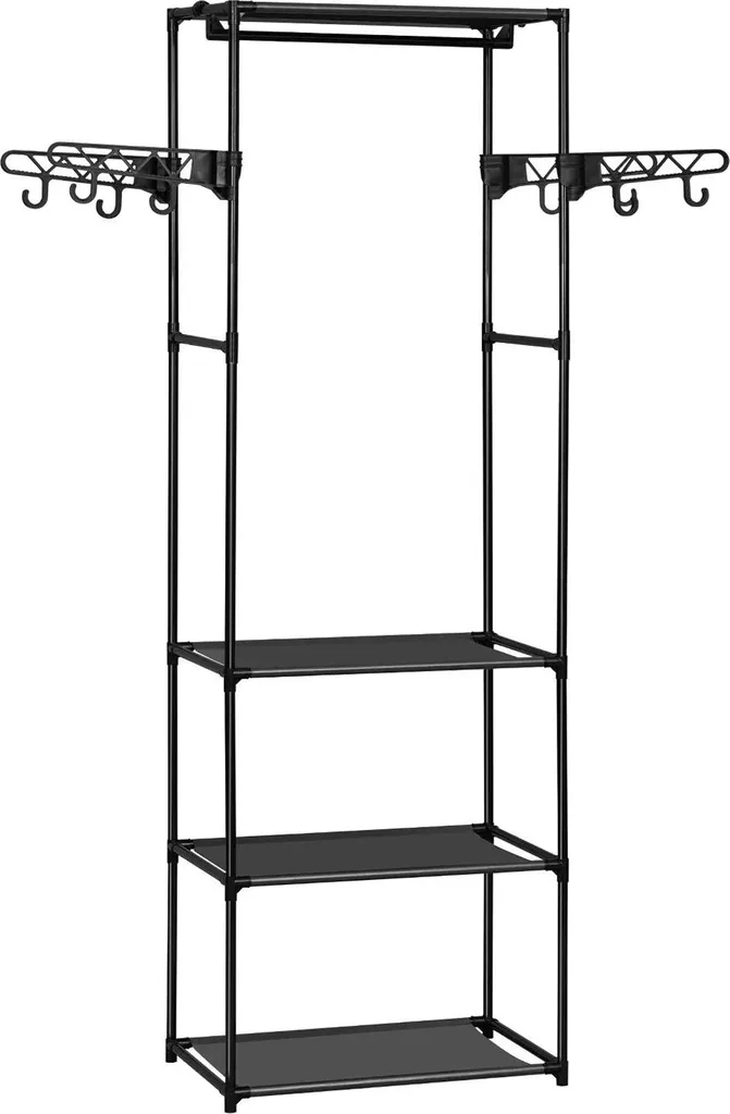 Appendiabiti Economico in Metallo - Stand Abiti Nero Salvaspazio