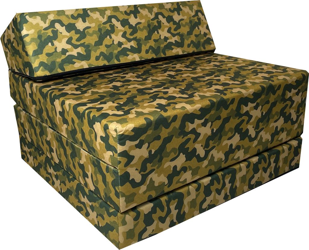 Klappmatratze Gästematratze "Como" Tarnfarbe Große 200x70x10cm Gelb
