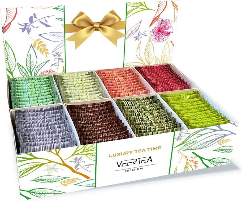 Veertea, Tee Geschenkset, Set von 200 Teebeuteln Viele Produktbild 