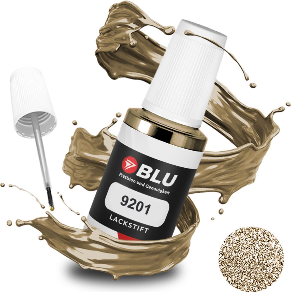BLU Auto Lackstift Gold kompatibel für Skoda 9201 Sahara | Auto Lack Reparatur Ausbesserungslack