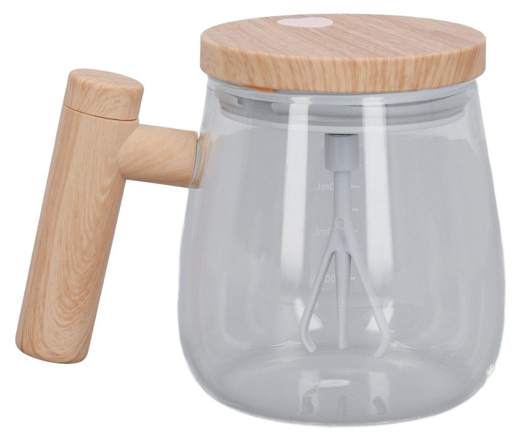 Elektrischer Hochgeschwindigkeits-Mixbecher aus Glas, 400 ml, automatischer Selbstrührer, Kaffeebecher für Kaffee, Milch, Tee und Proteinpulver