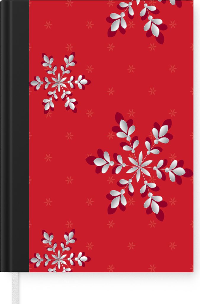 MuchoWow Notizbuch Tagebuch Haushaltsbuch Notebook A5 Muster - Weihnachten - Pflanzen - Notizblock - Notizheft - Notebook - Schreibblock - Papier