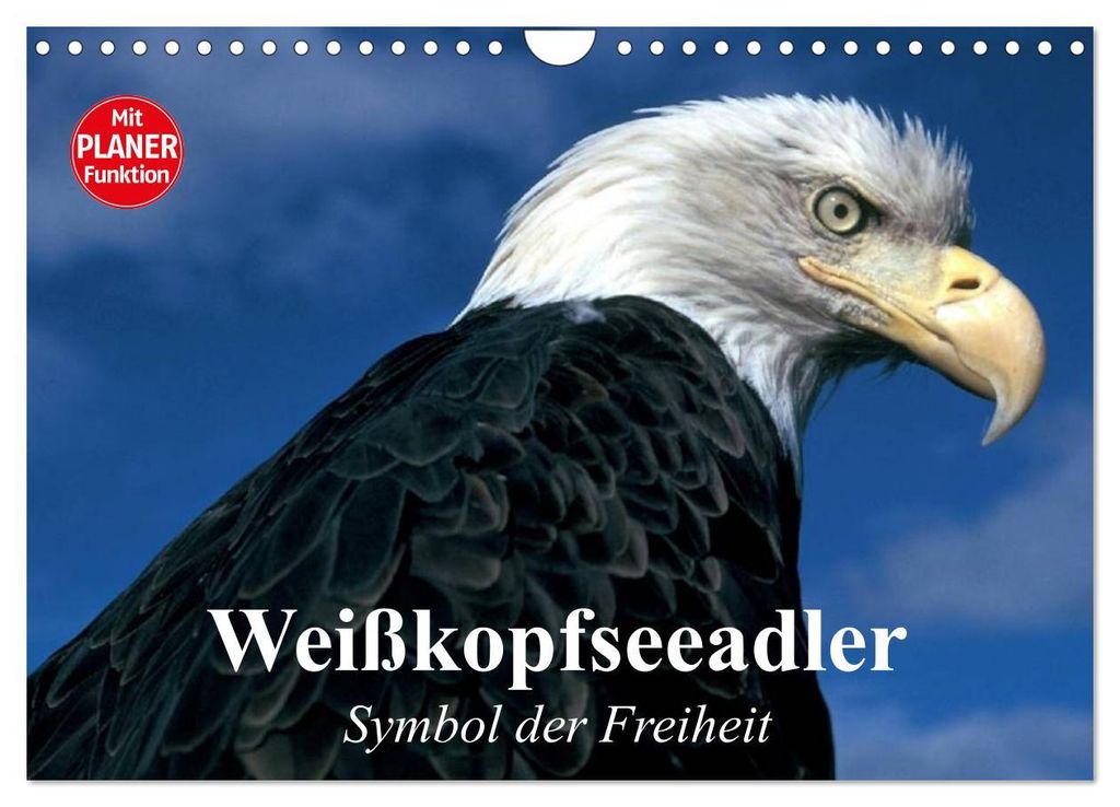 Weißkopfseeadler. Symbol der Freiheit (Wandkalender 2027 DIN A4 quer), CALVENDO Monatskalender