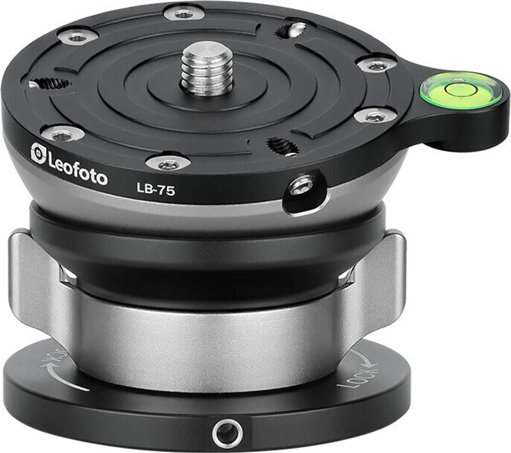Base de Nivellement pour Trépied Leofoto LB-75 avec Niveau à Bulle