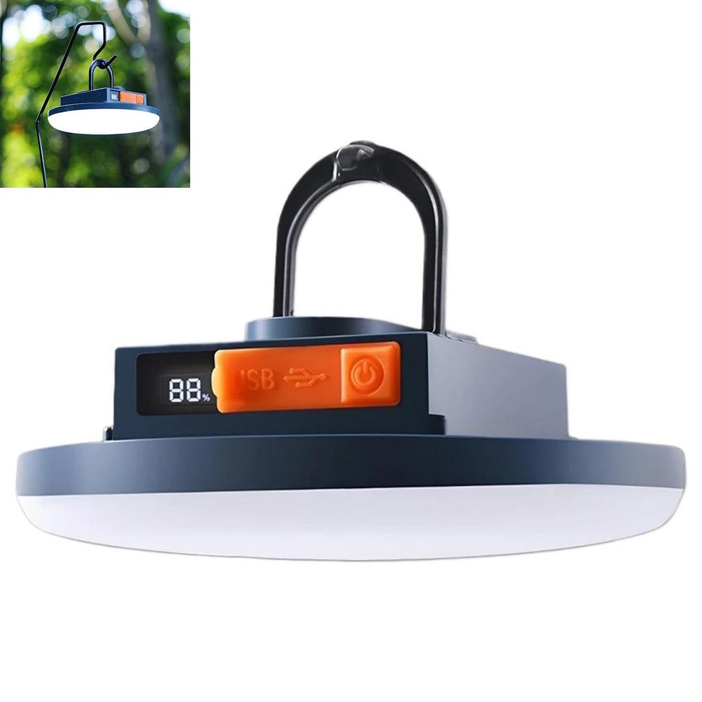 Campinglampe LED Camping Laterne mit 10400mAh Powerbank Aufladbar Zeltlampe,Suchscheinwerfer Campingleuchte mit Haken Notfallleuchte für Camping