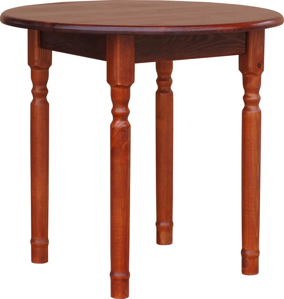 Tavolo Rotondo in Legno Massiccio Calvados 90cm - Stile Classico