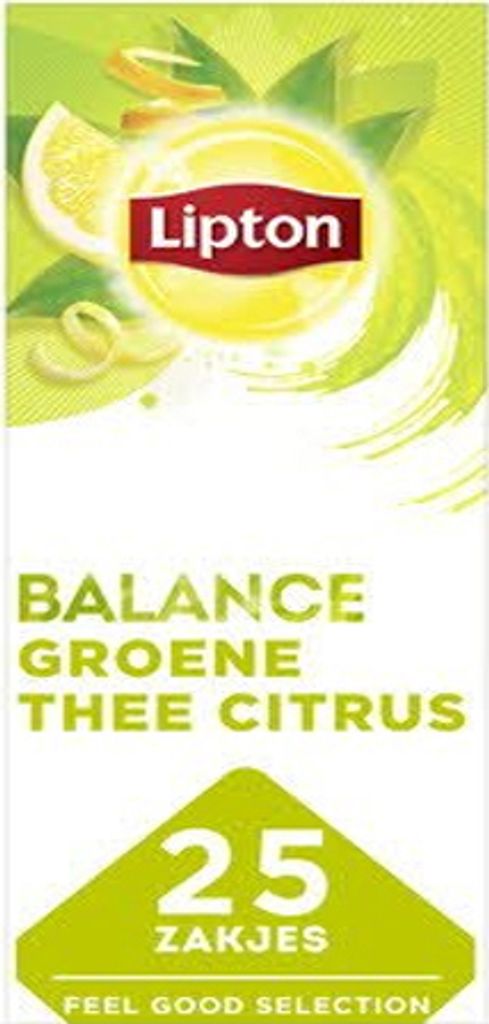 Lipton - Tee Lipton Balance Grüne Tee Zitrusfrüchte 25x1.5gr | Packen Sie ein 25 -Stück | 6 Stück