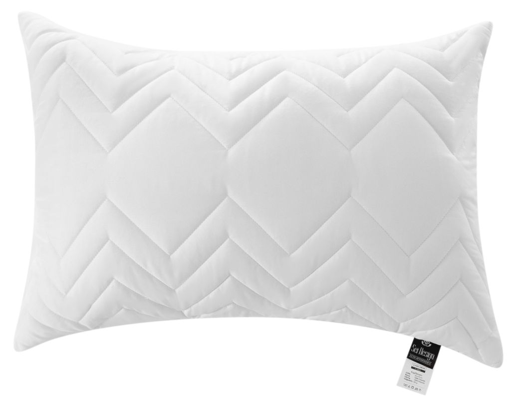 Sei Design Classic Mikrofaser Kopfkissen | weiß, gesteppt Produktbild 