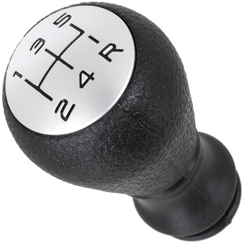 Peugeot 207 Schaltknauf SCHWARZ + SILBER SCHWARZES DIAGRAMM