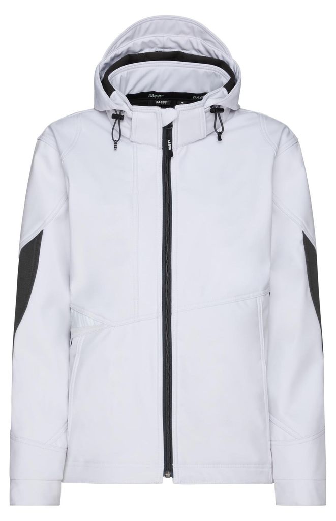 DASSY Gravity Next Women Softshell-Jacke Damen weiß/anthrazitgrau XL