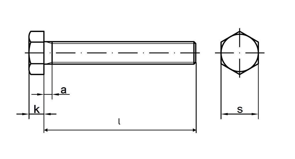 Frantos 10 St. DIN 933 Sechskantschrauben M 5x30 in Produktbild 2