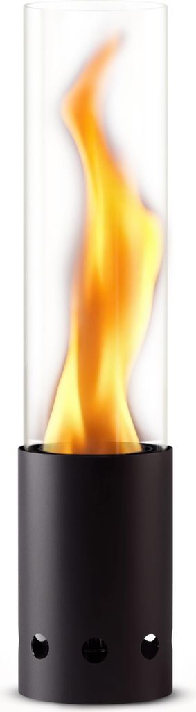 GARDENFLARE Tischfeuer – Edelstahl Feuersäule und Produktbild 