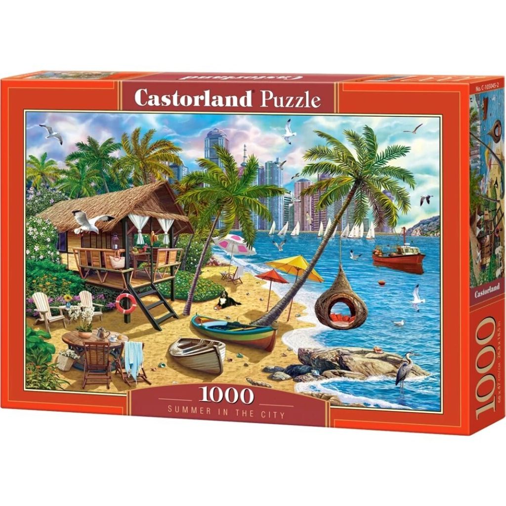 Puzzle 1000 pezzi Estate in città 105045 Castorland Immagine del prodotto 