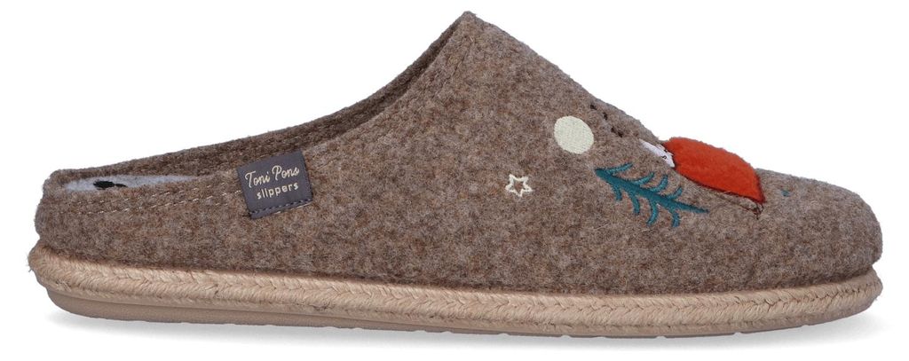 Toni Pons Charlie Herren Filz-Hausschuhe Beige Größe 41 Produktbild 