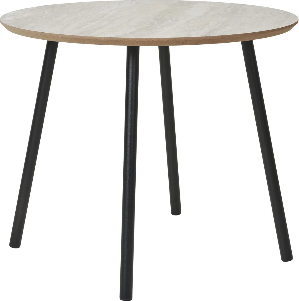 Table Basse Aalst Beige Aspect Travertin - Texture Naturelle et Durable