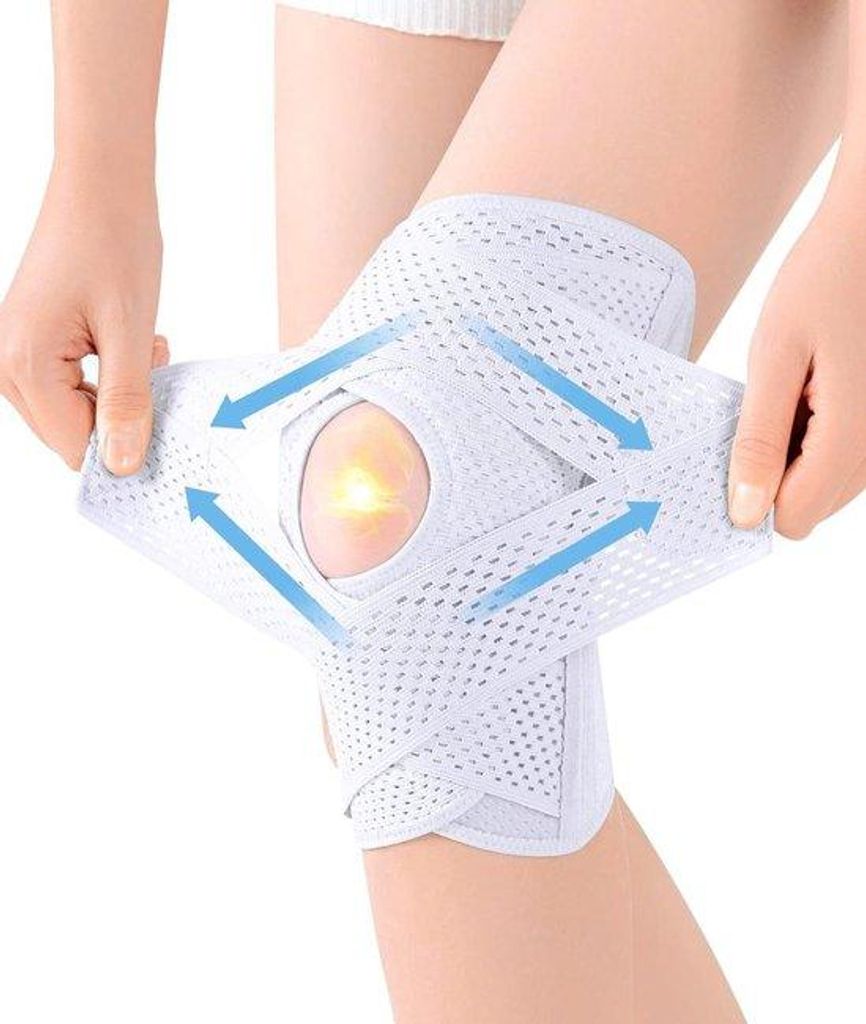 Kniebandage XXL - klittenbandsluiting - patella-Gel-Pads - Produktbild 