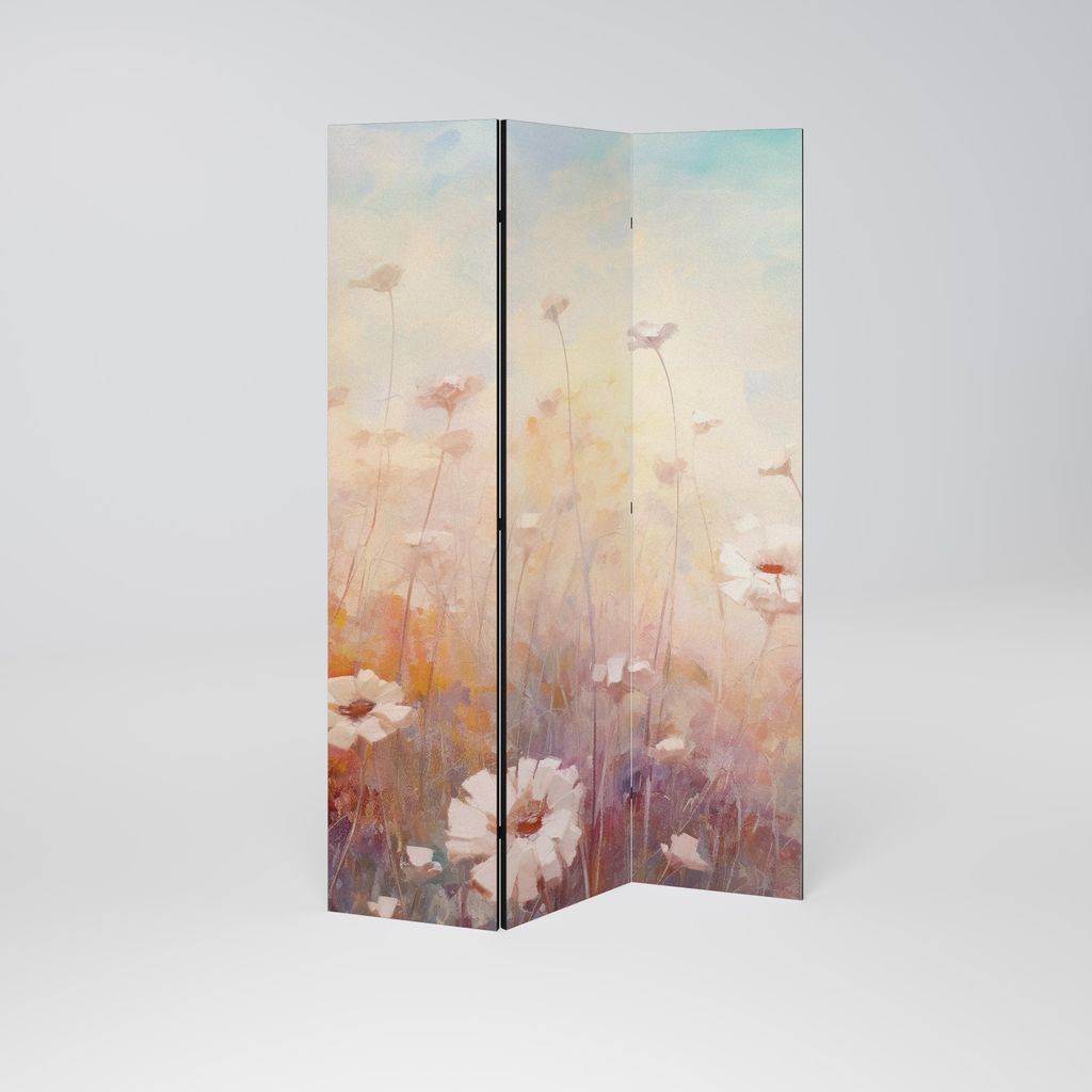 SpaceRebels Paravent Raumteiler - 3-teilig Raumtrenner, Druck 1-Seite - Raumtrenner - Trennwand Wohnung - Room Divider - Spanische Wand Deko Modern...