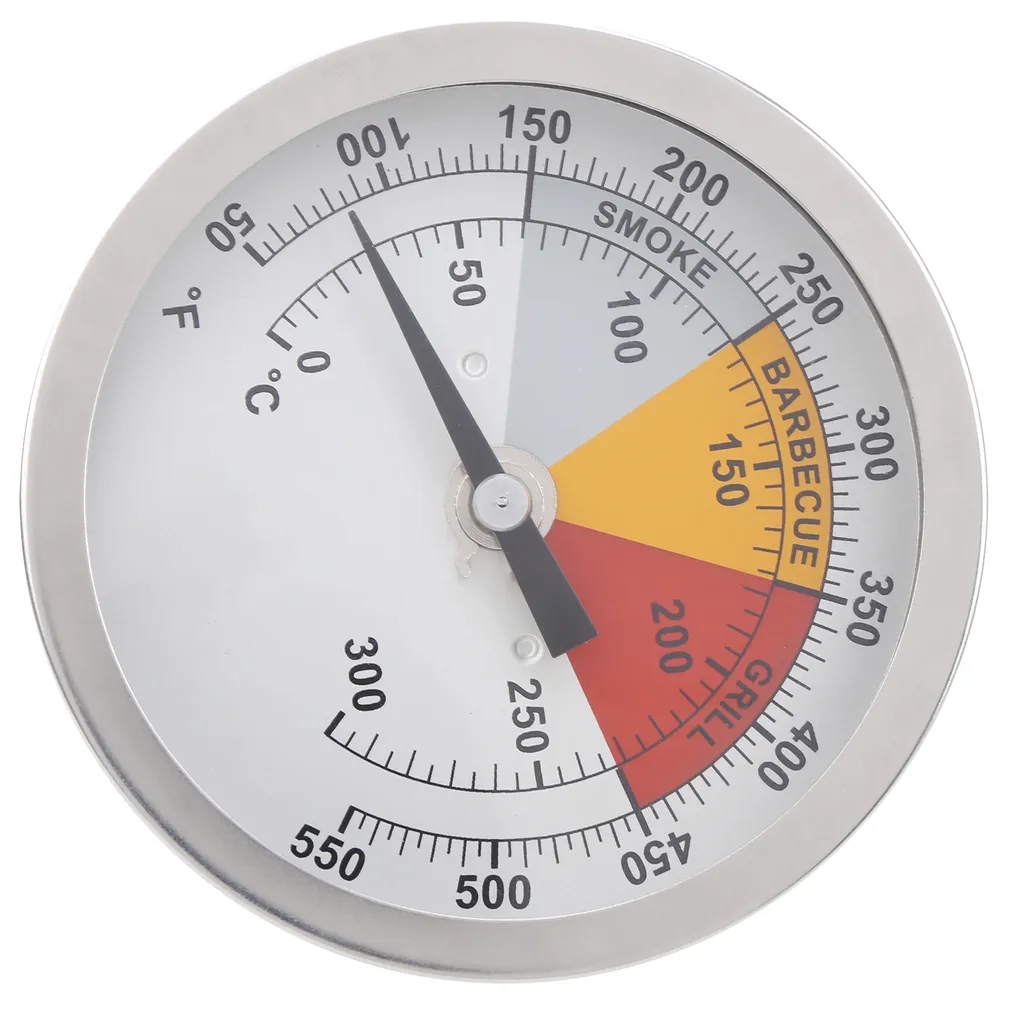 Termometro Analogico Inox 1/2 NPT 0-300 Gradi per Forni e Barbecue - 2