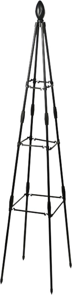 1 Set Pflanzenkletternhalterung Rostproofes Gartenschlangen einfache Installationsanlagen Kletterstützen für den Heimwerken-Schwarz ,Größen:120cm