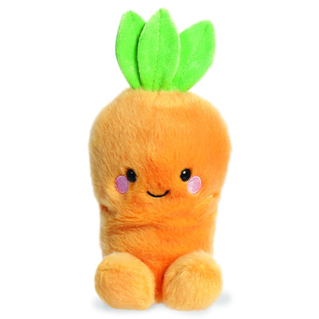Plüschkarotte weich 13 cm orange Aurora Palm Pals Cheerful Produktbild 