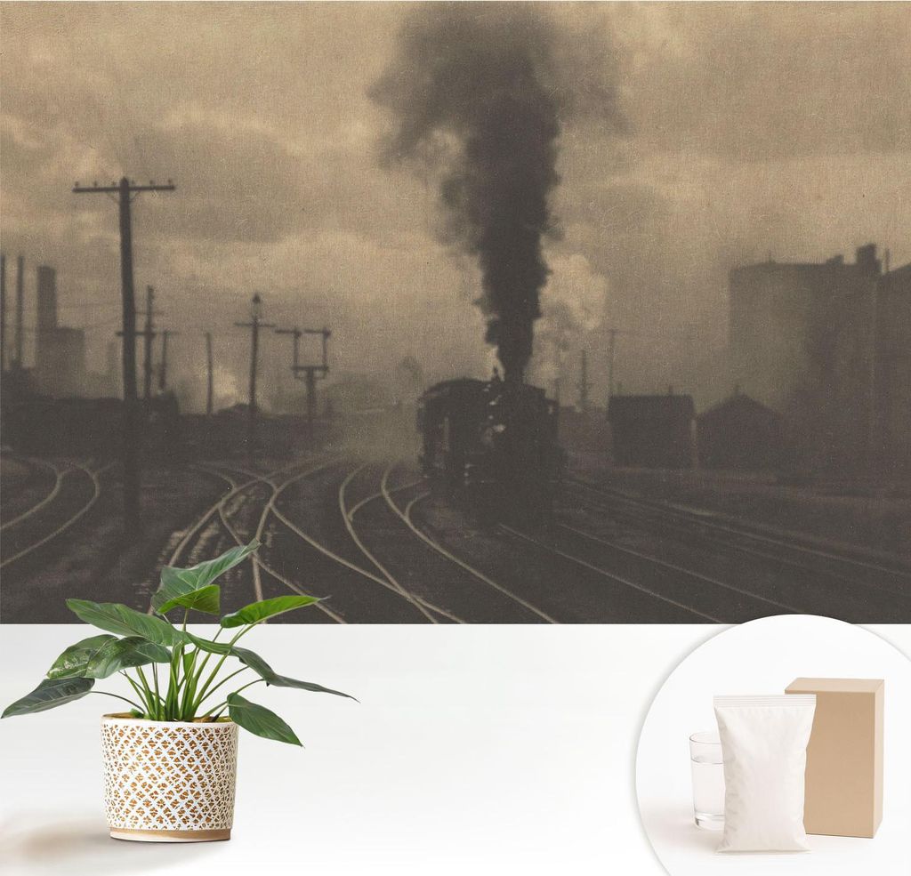 Fototapete - 152x104 cm - Tapete - Wandtapete - Wandbilder - Dekofolie - Tapete Folie - Wand - Dekoration - Wohnzimmer - Industrielandschaft