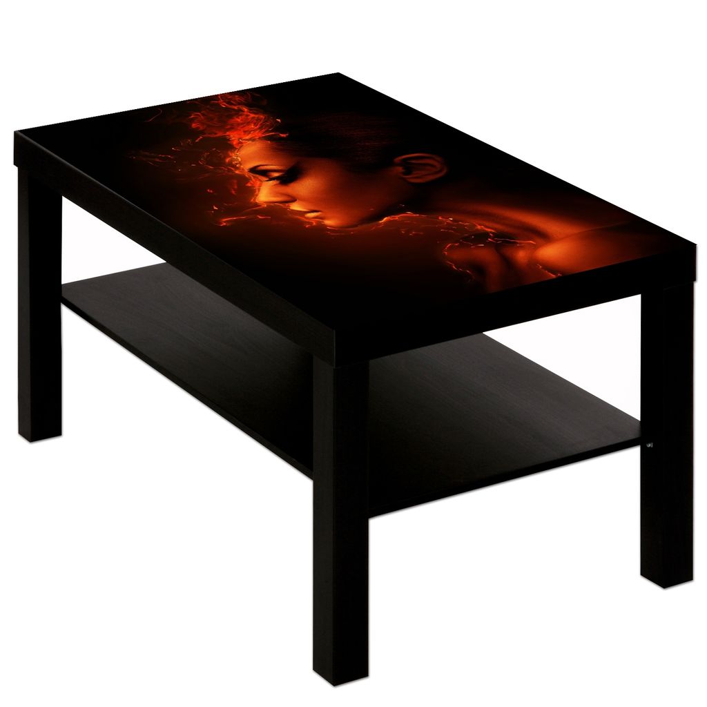 Couchtisch mit Motiv Feuer Lady Produktbild 