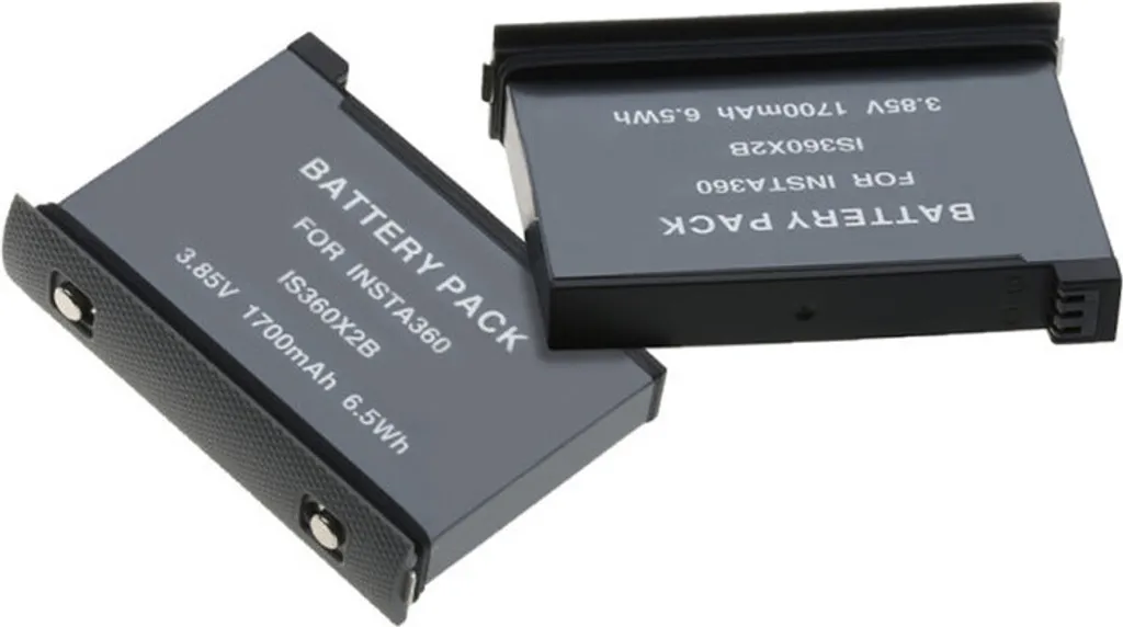 Pack de 2 batteries 1700mAh pour Insta360 One X2 haute performance