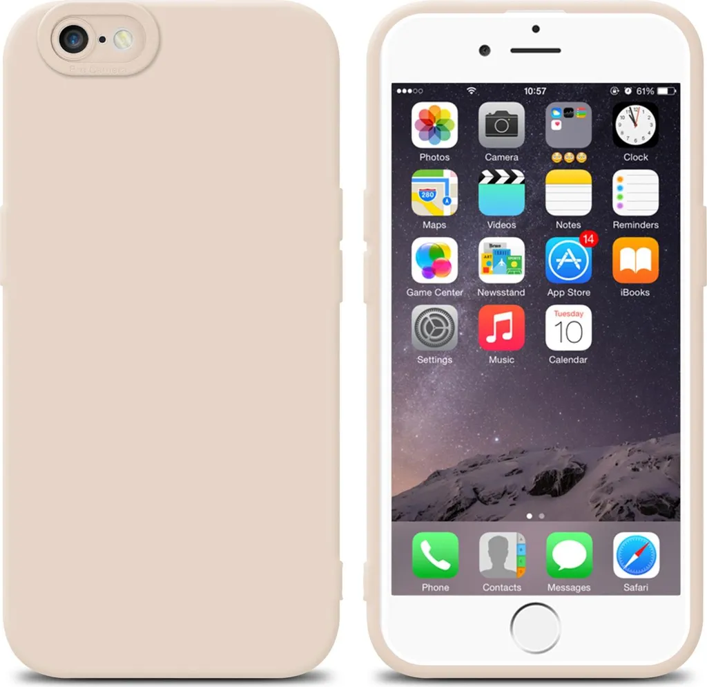 Custodia iPhone 6 Cadorabo Rosa Pastello: Stile e Protezione TPU
