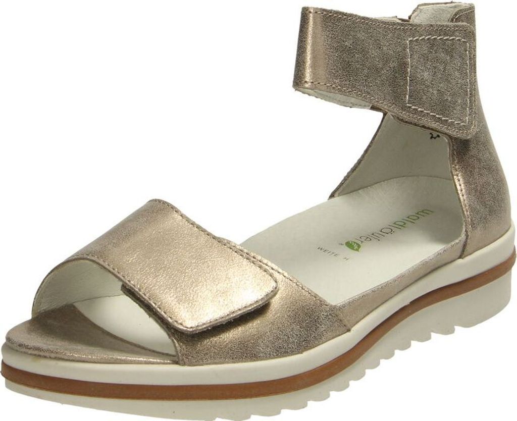 Waldläufer Damen Riemchensandale Hakura 31318-4.5, 31318-5, 31318-5.5, 31318-6, 31318-6.5, 31318-7, 31318-8 WDL-351005-131 lightgold 8