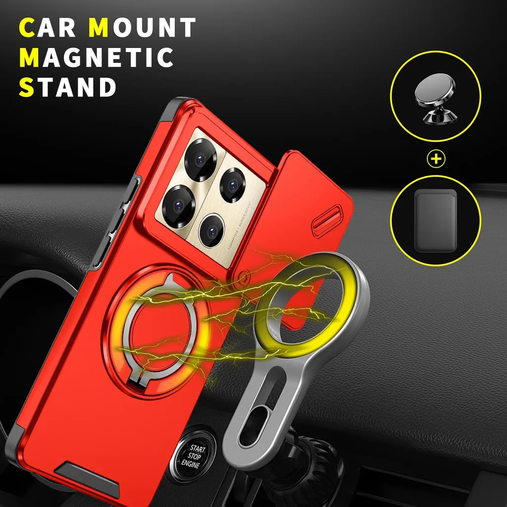 Custodia Rossa Infinix Note 40 Pro: Stile Urban e Sicurezza Pro - 4