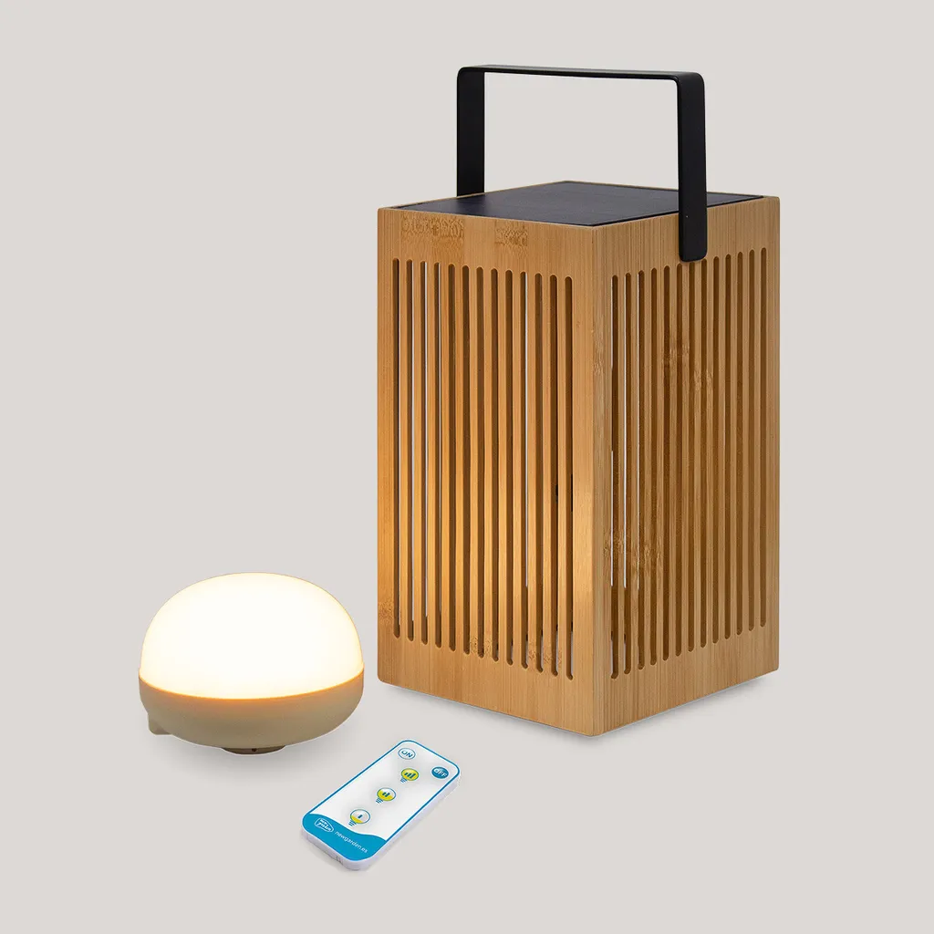 Lampe Solaire Okinawa Brune Rechargeable USB à Intensité Variable - 10