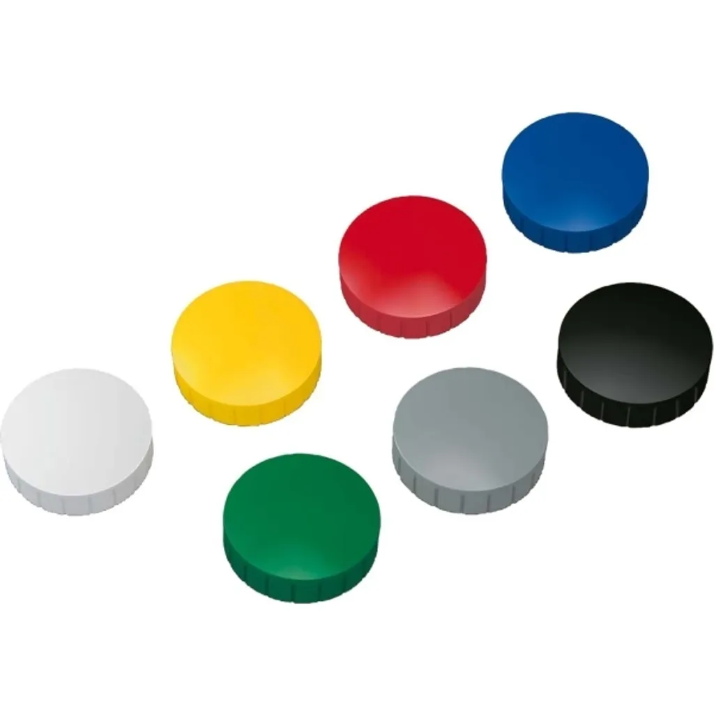 Lot de 10 Aimants de Bureau Puissants en Plastique et Ferrite Multicolore