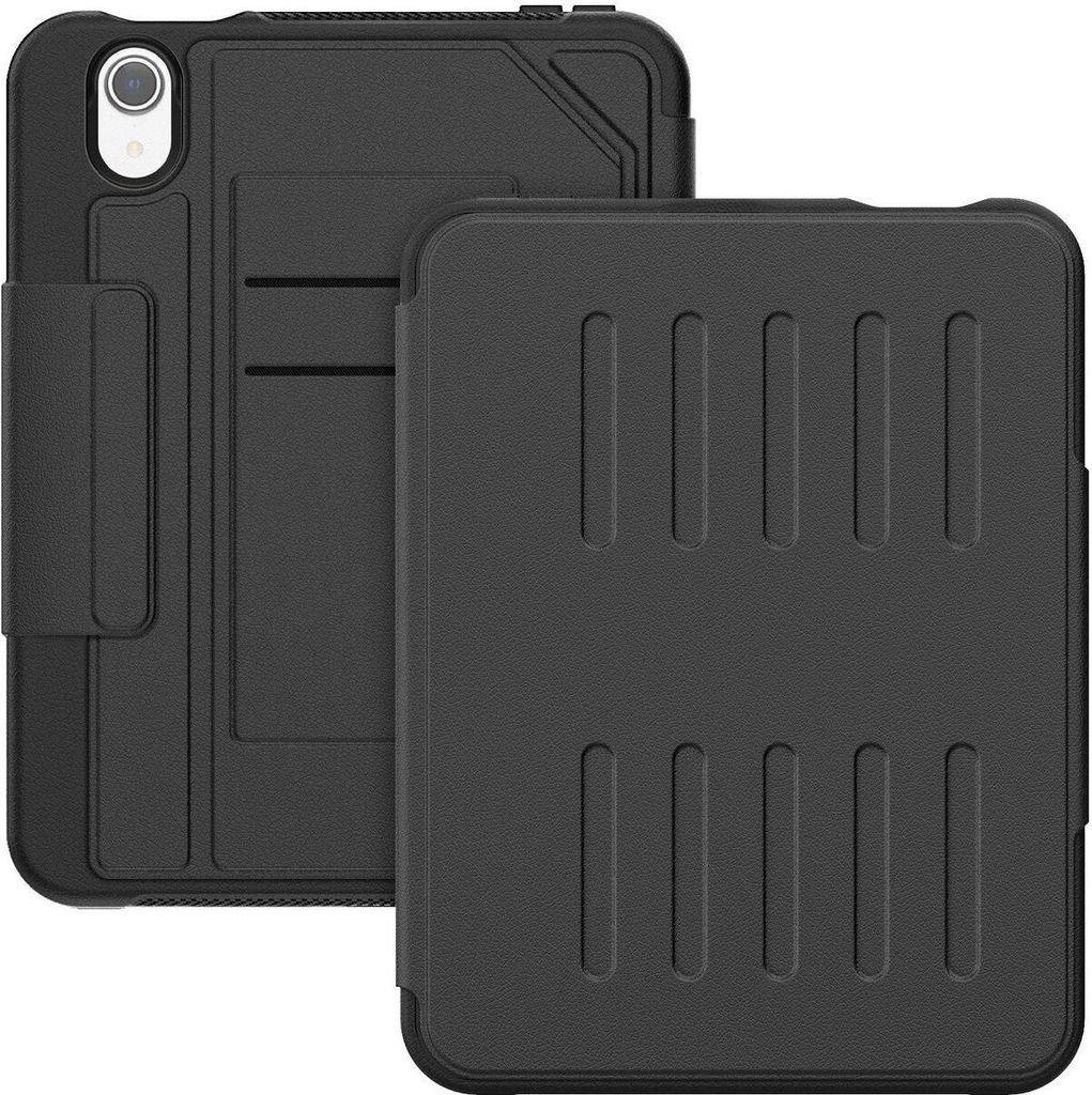 Mobigear Magnetic Folio iPad Mini 7 (2024) Hülle Klapphülle + Stifthalter - Schwarz