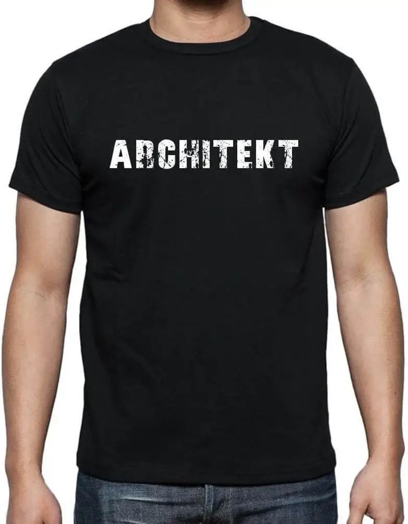 Herren Grafik T-Shirt Architekt Öko-Verantwortlich Vintage Jahrgang Kurzarm Lustige Druck Geburtstag Geschenk Mann