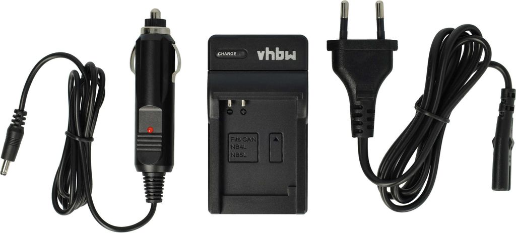 vhbw Ladegerät Ersatz für Canon CB-2LVE für Kamera Camcorder - Ladeschale, Kfz-Adapter Ladeanzeige