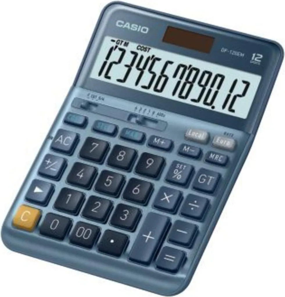 Calculatrice Professionnelle Casio DF-120EM Bleue pour Comptabilité - 3