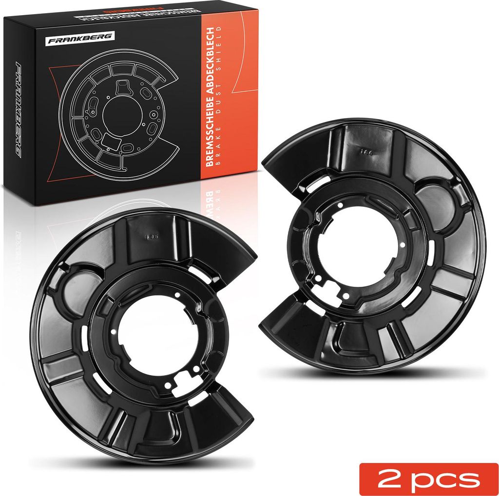 Frankberg 2x Ankerblech Bremsscheibe Hinterachse Beidseitig für BMW E90 F30 F80 E91 E92 E93 330i 335d