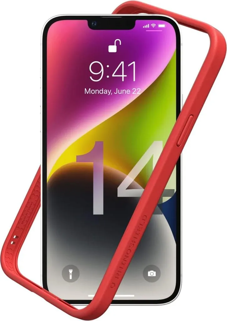 Coque Rhinoshield Mod NX iPhone 14 Plus rouge - Protection antichoc robuste - 3