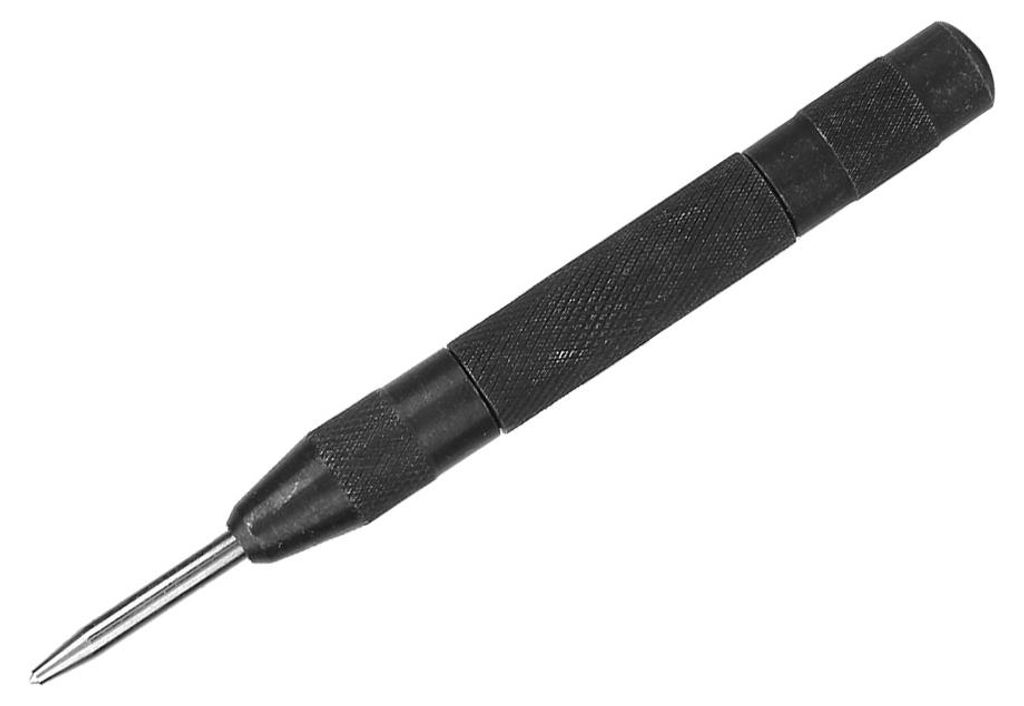5-Zoll-HSS-Feder mit hoher Härte, automatisches Körnerwerkzeug für Holz- und Metallbohrlöcher (schwarz)