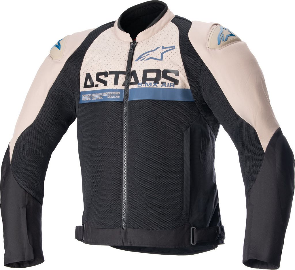 Alpinestars SMX Air Perforierte Motorrad Textiljacke, schwarz/beige, 3XL