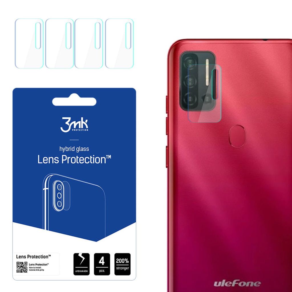 3mk Hybridglas Lens Protection für Ulefone Note 11P Kamera Objektiv Kameralinse 0,16mm 6H (4 Stück)
