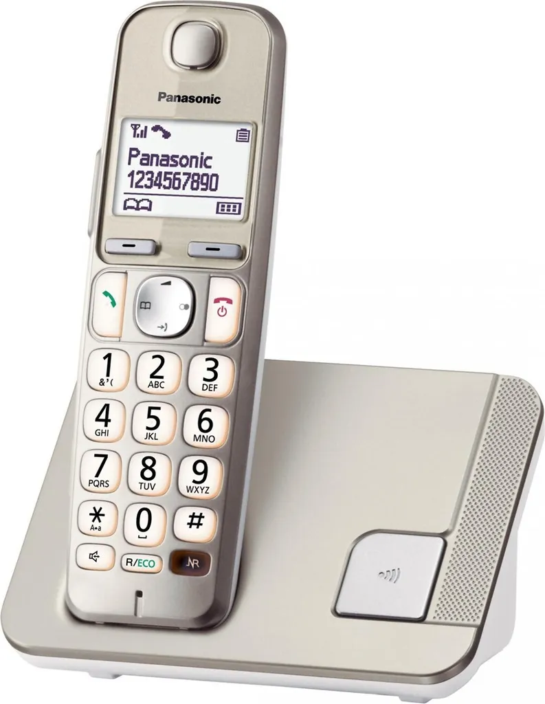 Panasonic KX-TGE210 PDN Téléphone DECT Champagne à Audio Simplifié